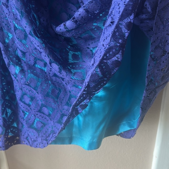 MUSETTE Blue Fit and Flare Sleeveless Midi Dress - Picture 6 of 9